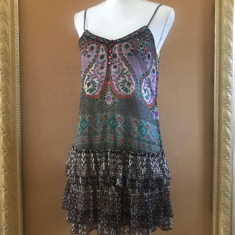 Adorable Boho Ruffled Sundress - Picture 2 of 4